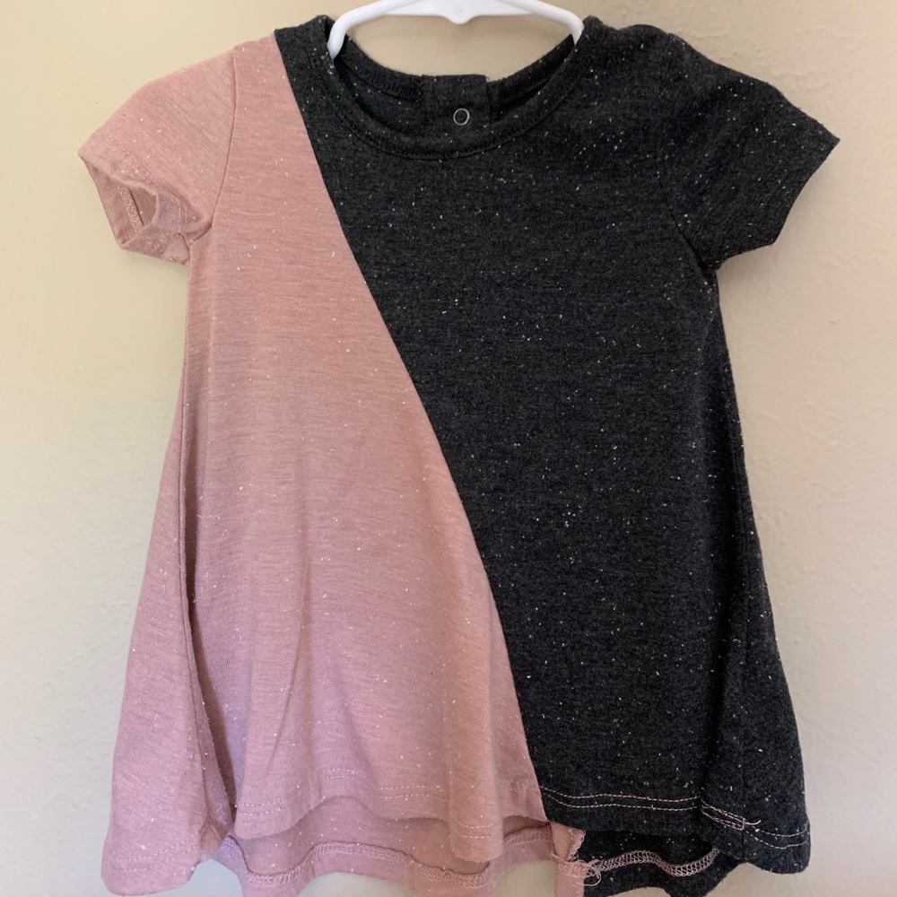 Grey and pink toddlers dress